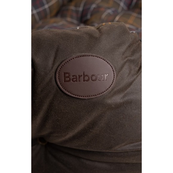 Barbour Luxury Med Dog Bed, Brown, Plaid, Reversible, 22 x 21 x 10, 5 lbs. - Picture 2 of 5
